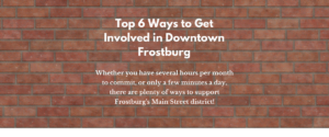 Top 6 Ways to Get Involved in Downtown Frostburg