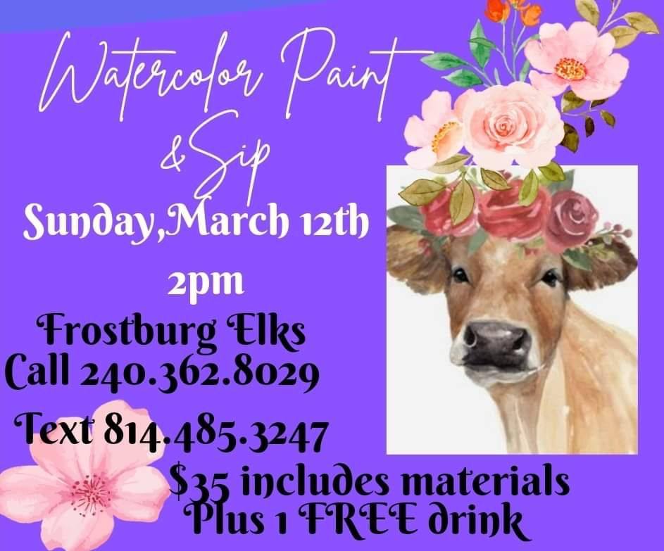 Watercolor Paint & Sip Downtown Frostburg
